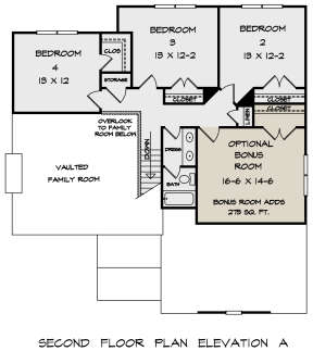 Second Floor for House Plan #6082-00146