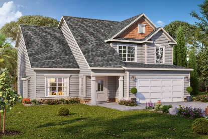 Traditional House Plan #6082-00147 Elevation Photo