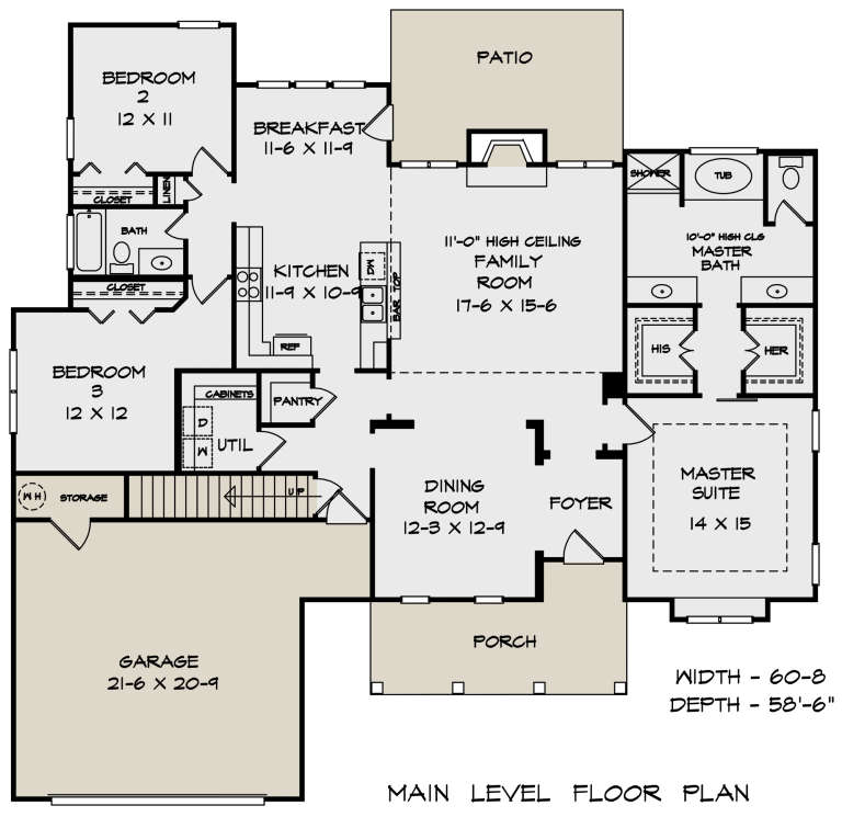 House Plan House Plan #22240 Drawing 1