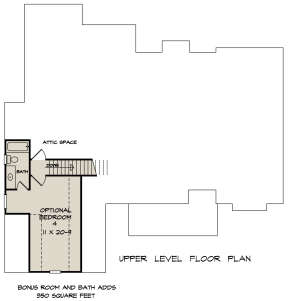 Bonus Room for House Plan #6082-00148