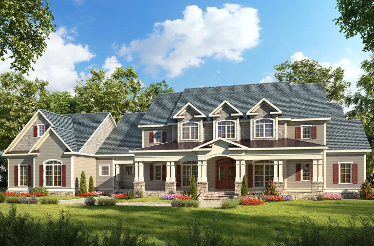 Farmhouse House Plan #6082-00149 Elevation Photo
