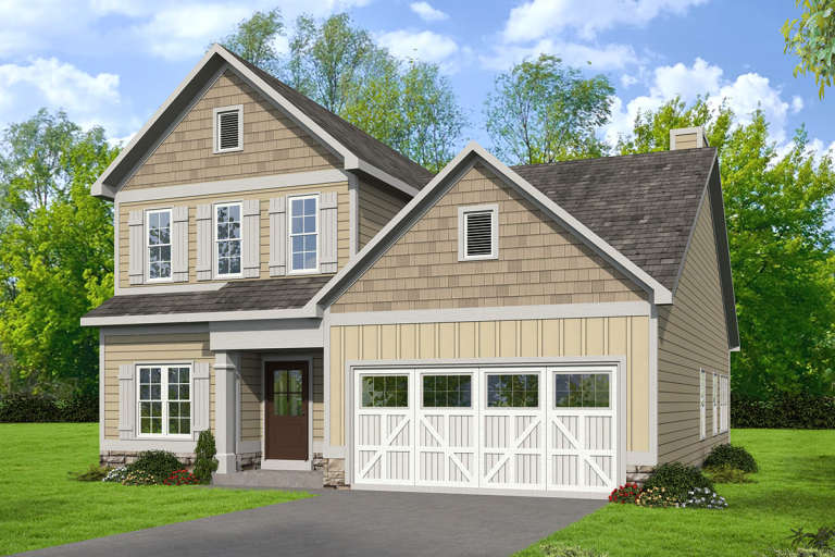 House Plan House Plan #22254 Front Elevation 