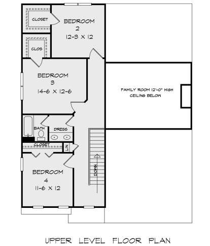 Second Floor for House Plan #6082-00150