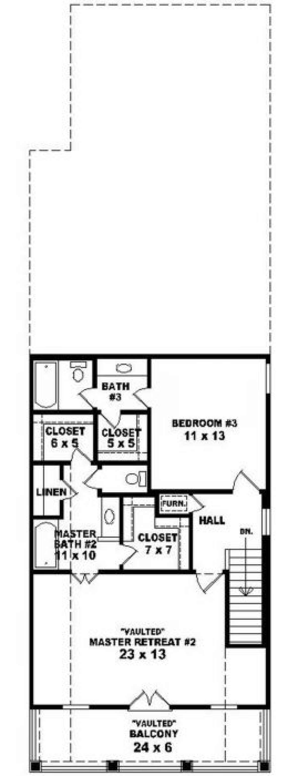 Second Floor for House Plan #053-00113
