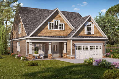 Craftsman House Plan #6082-00151 Elevation Photo
