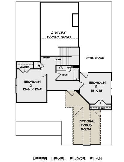 Second Floor for House Plan #6082-00151