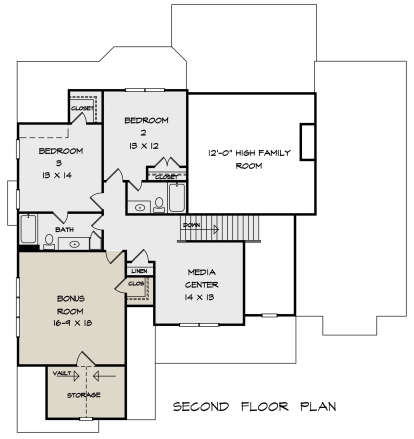 Second Floor for House Plan #6082-00152