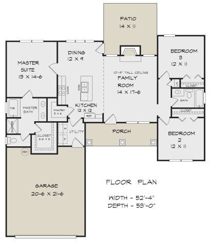 Main Floor for House Plan #6082-00153