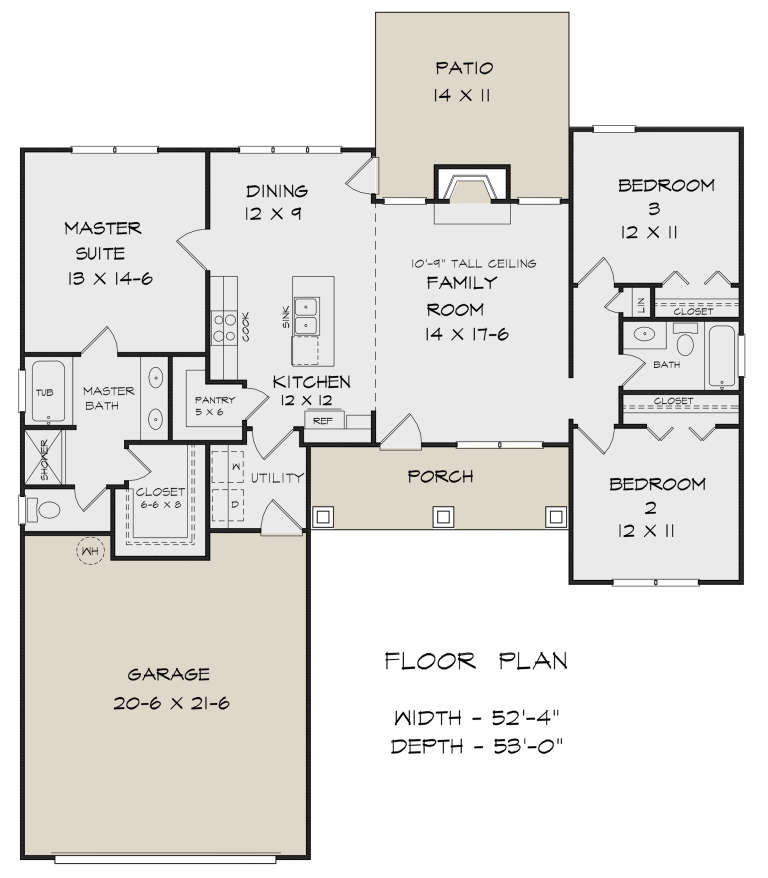 House Plan House Plan #22275 Drawing 1
