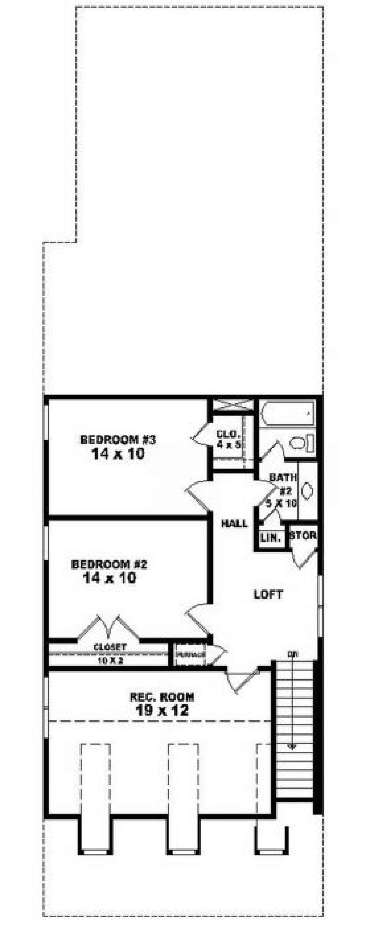 Second Floor for House Plan #053-00114