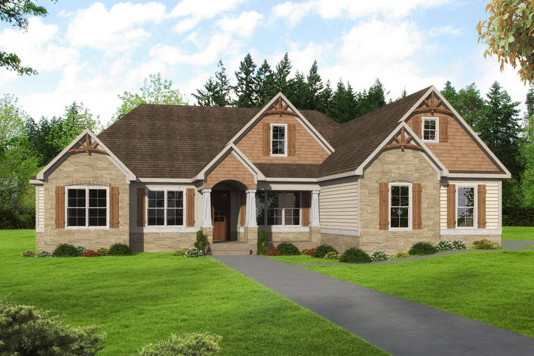 House Plan House Plan #22282 Front Elevation 