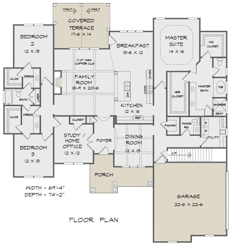 House Plan House Plan #22282 Drawing 1