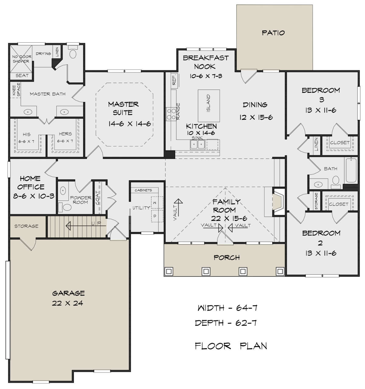 Main Floor for House Plan #6082-00155