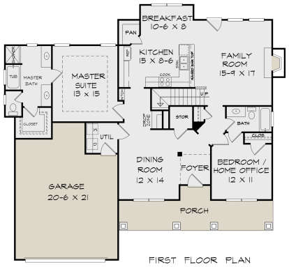 Main Floor for House Plan #6082-00156