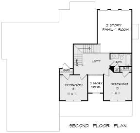 Second Floor for House Plan #6082-00157