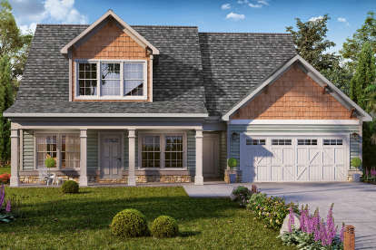 Craftsman House Plan #6082-00158 Elevation Photo