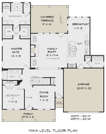 Main Floor for House Plan #6082-00158