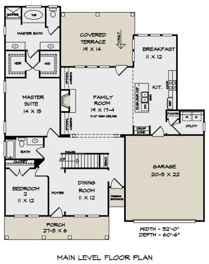 Main Floor for House Plan #6082-00159