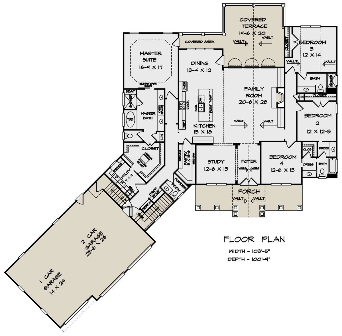 Main Floor for House Plan #6082-00160