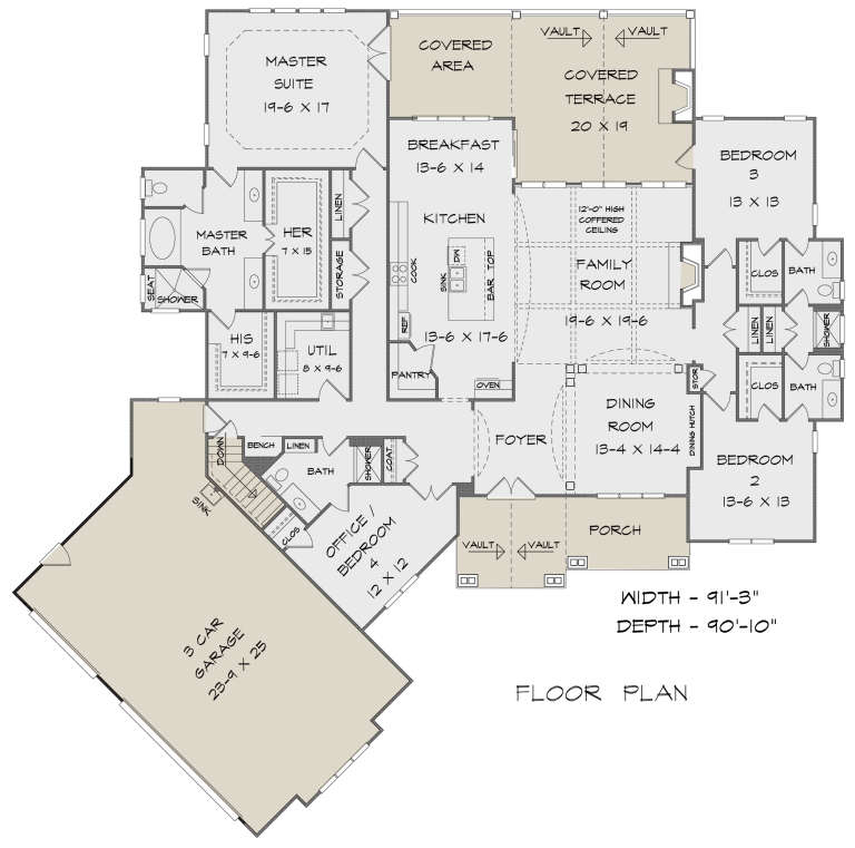 House Plan House Plan #22331 Drawing 1