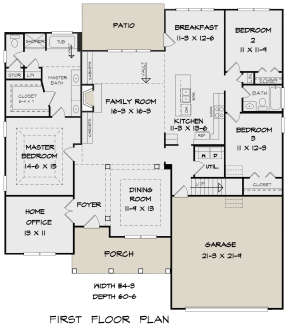 Main Floor for House Plan #6082-00162
