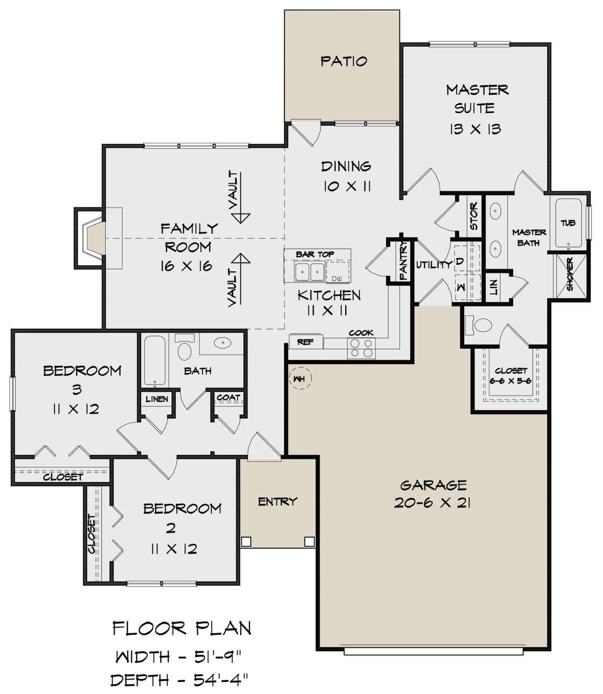 Main Floor for House Plan #6082-00164