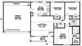 Floorplan for House Plan #053-00118