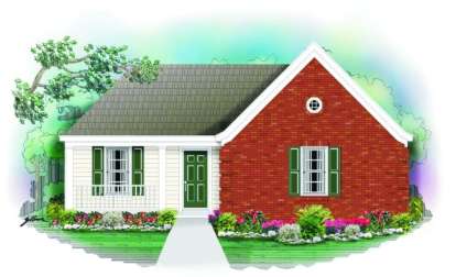 3 Bed, 2 Bath, 1142 Square Foot House Plan - #053-00120
