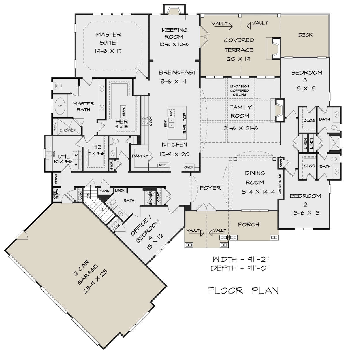 Main Floor for House Plan #6082-00167