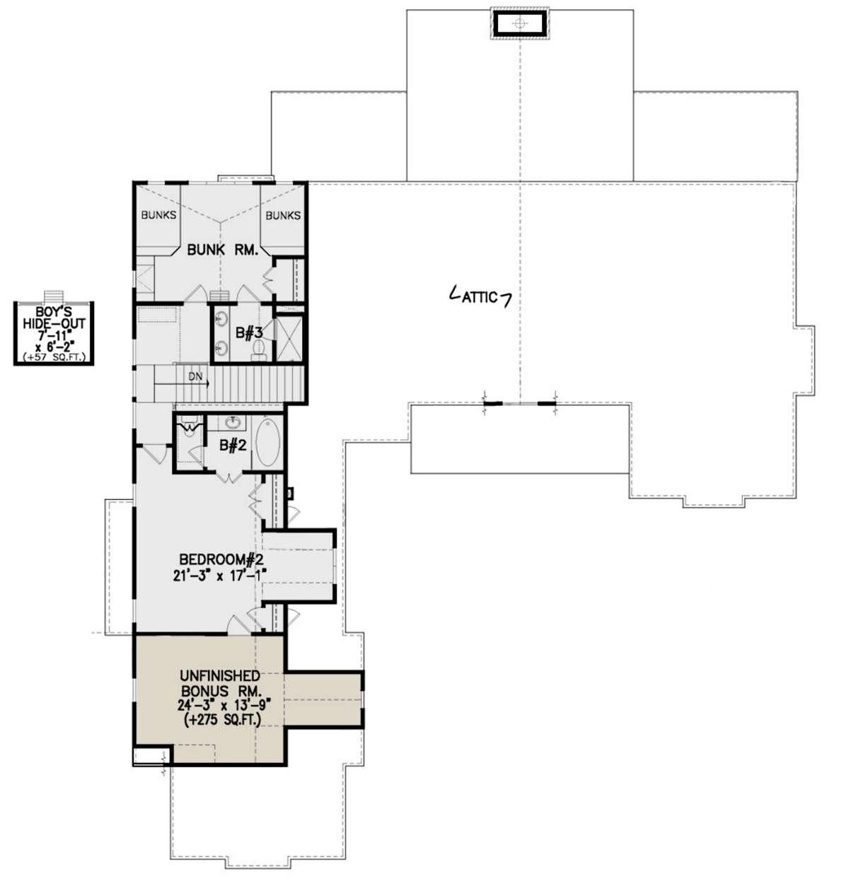 Second Floor for House Plan #699-00234