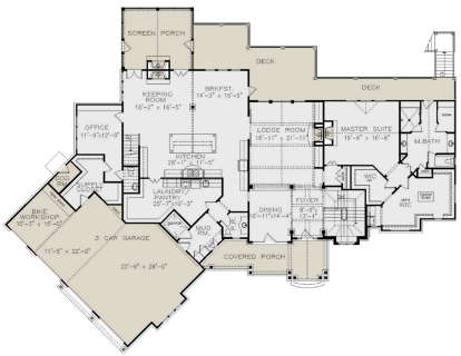 Main Floor for House Plan #699-00235