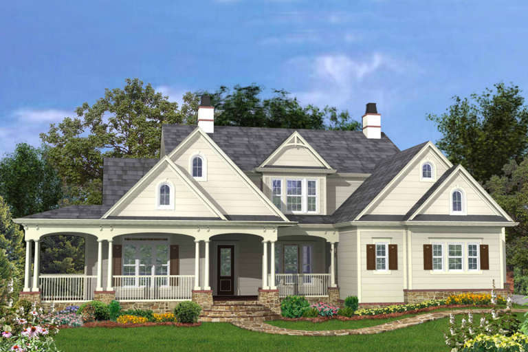 House Plan House Plan #22408 Front Elevation 