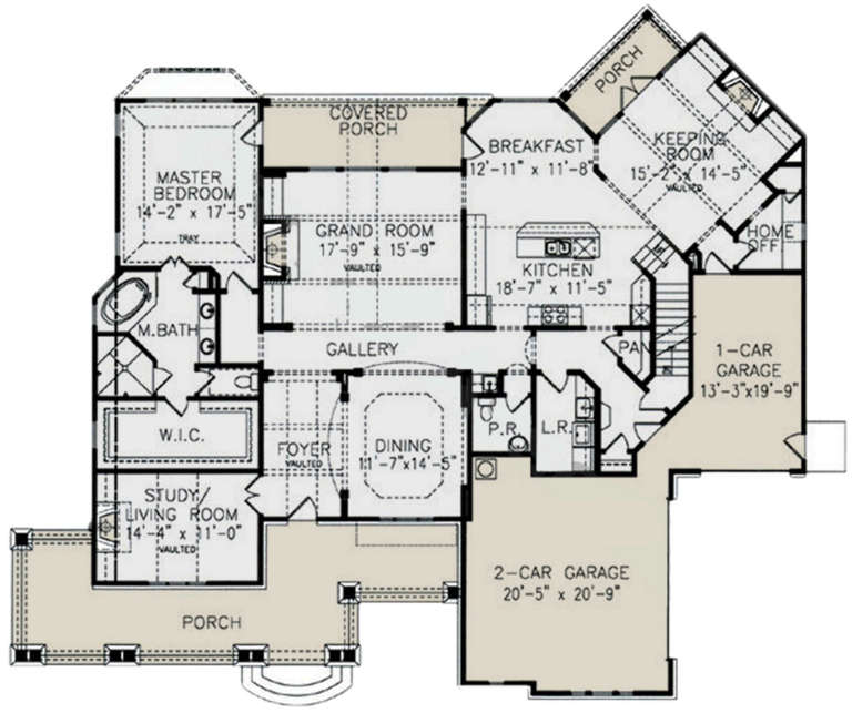 House Plan House Plan #22408 Drawing 1