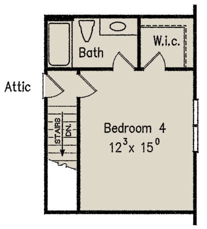 Optional Second Floor for House Plan #8594-00291