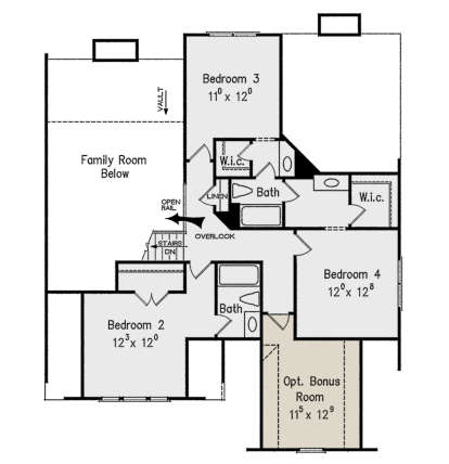 Second Floor for House Plan #8594-00293