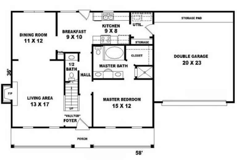 House Plan House Plan #2246 Drawing 1