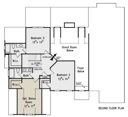 Second Floor for House Plan #8594-00294