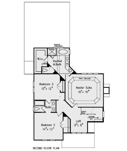 Second Floor for House Plan #8594-00296