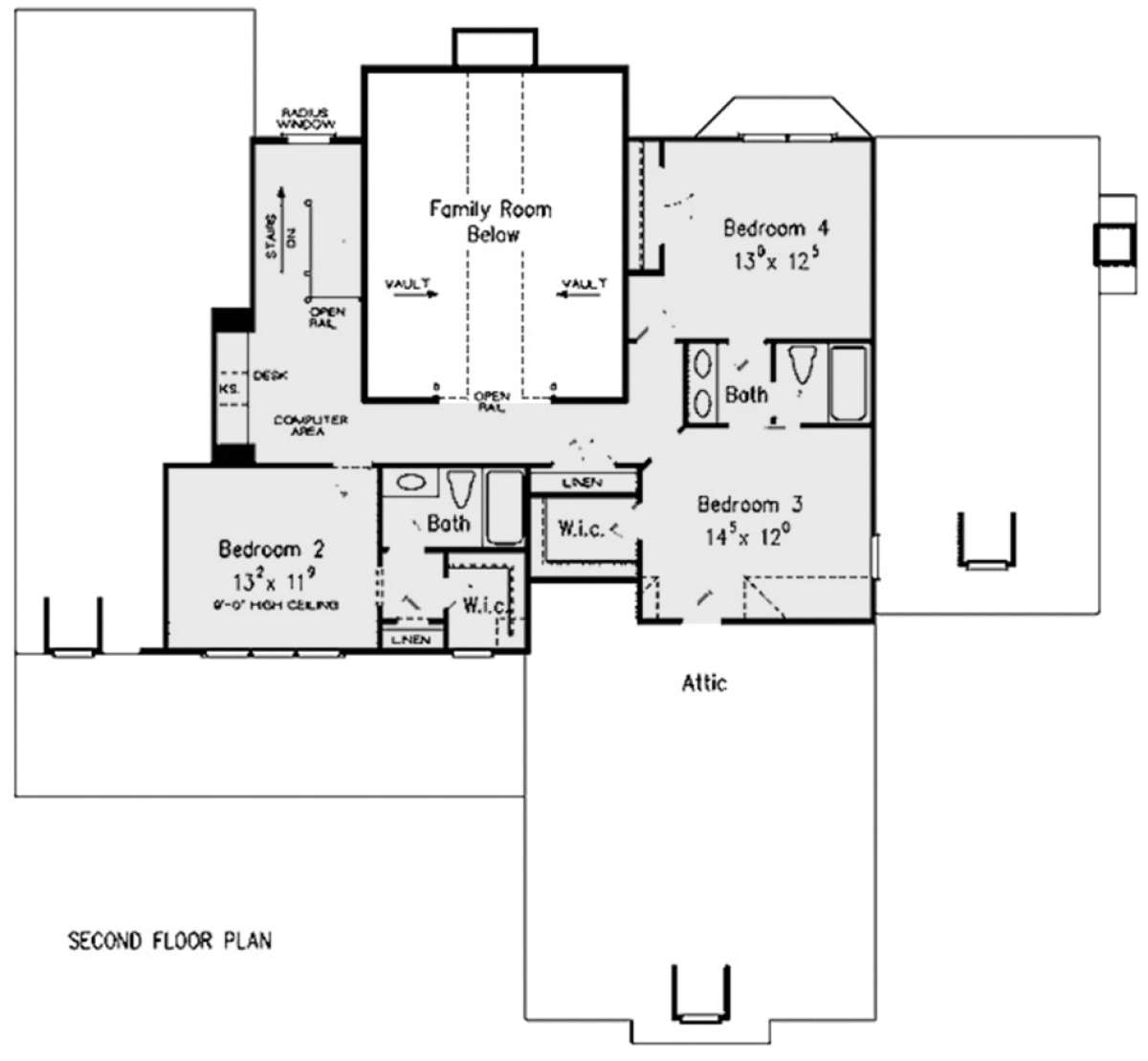 Traditional Plan - 3,162 Square Feet, 4 Bedrooms, 3.5 Bathrooms | Floor ...