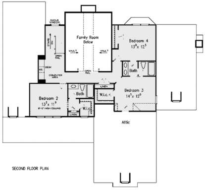 Second Floor for House Plan #8594-00298