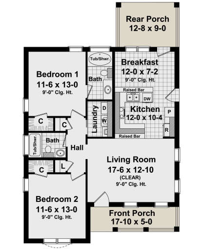 House Plan House Plan #22506 Drawing 1