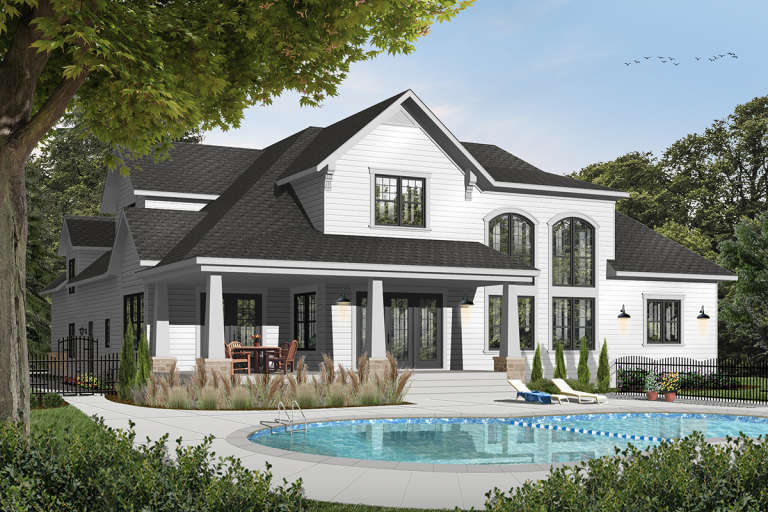 Country House Plan #034-01209 Elevation Photo