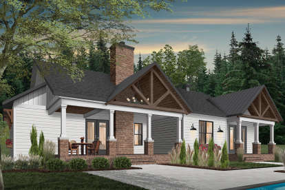 Modern Farmhouse House Plan #034-01210 Elevation Photo