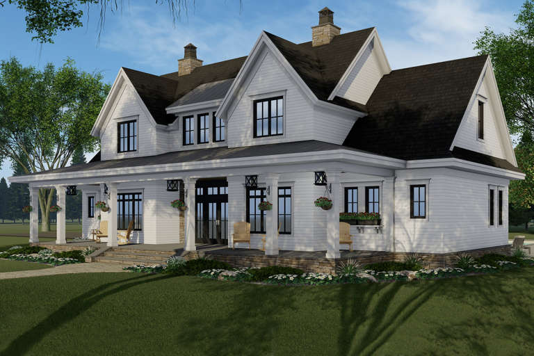 Modern Farmhouse House Plan #098-00316 Elevation Photo