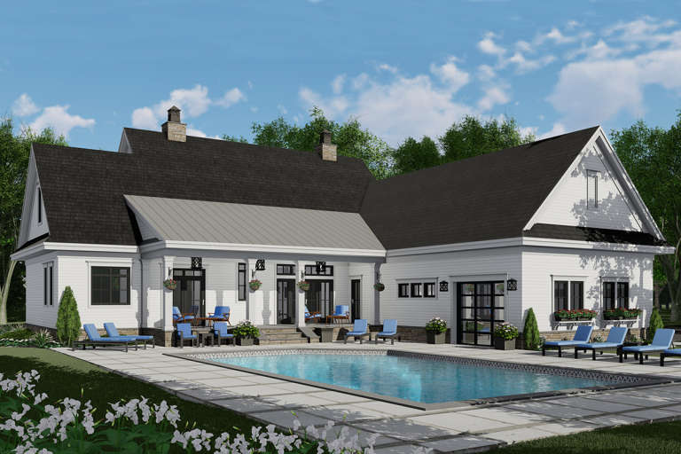 Modern Farmhouse House Plan #098-00316 Elevation Photo