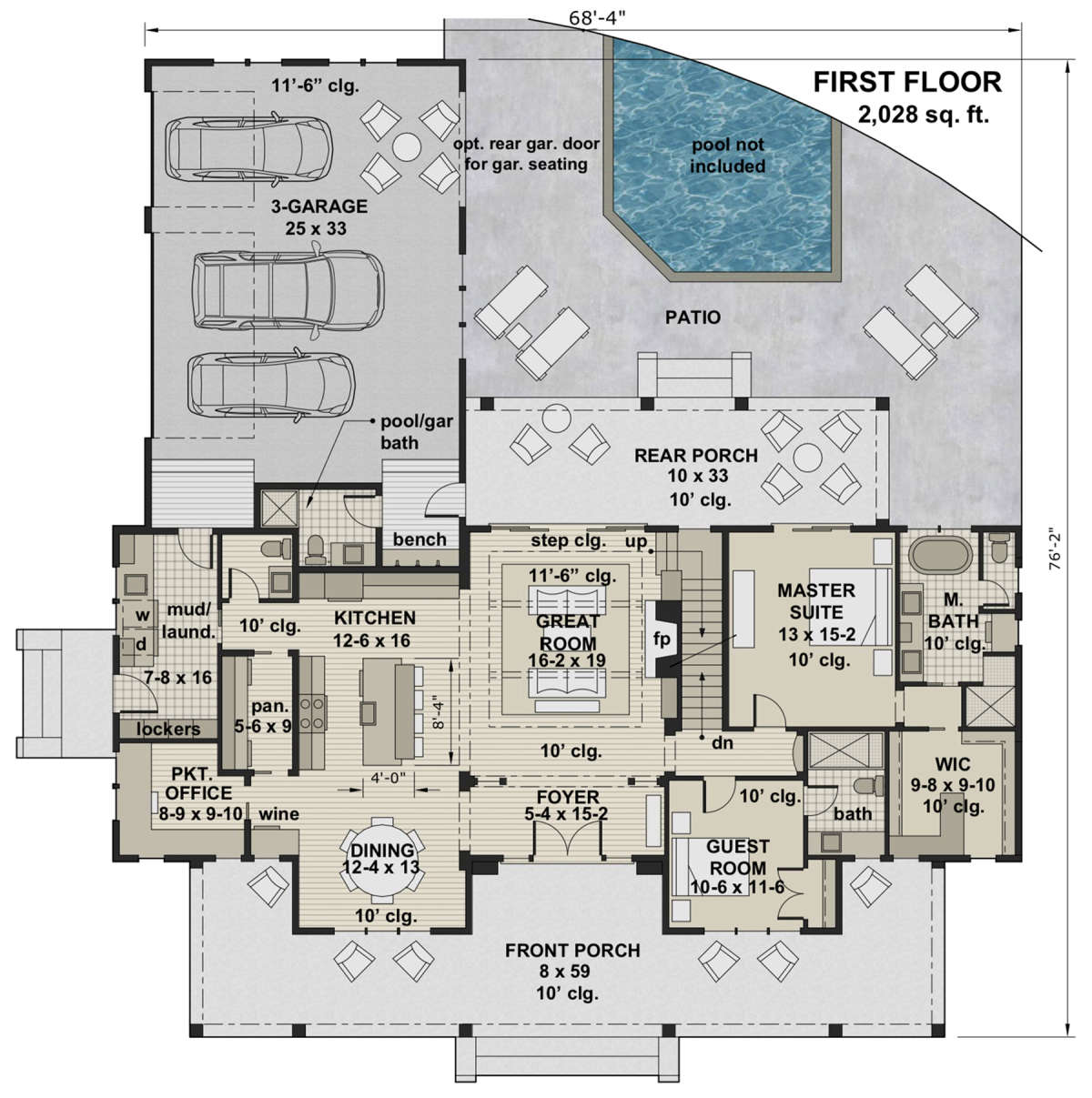 Main Floor for House Plan #098-00316