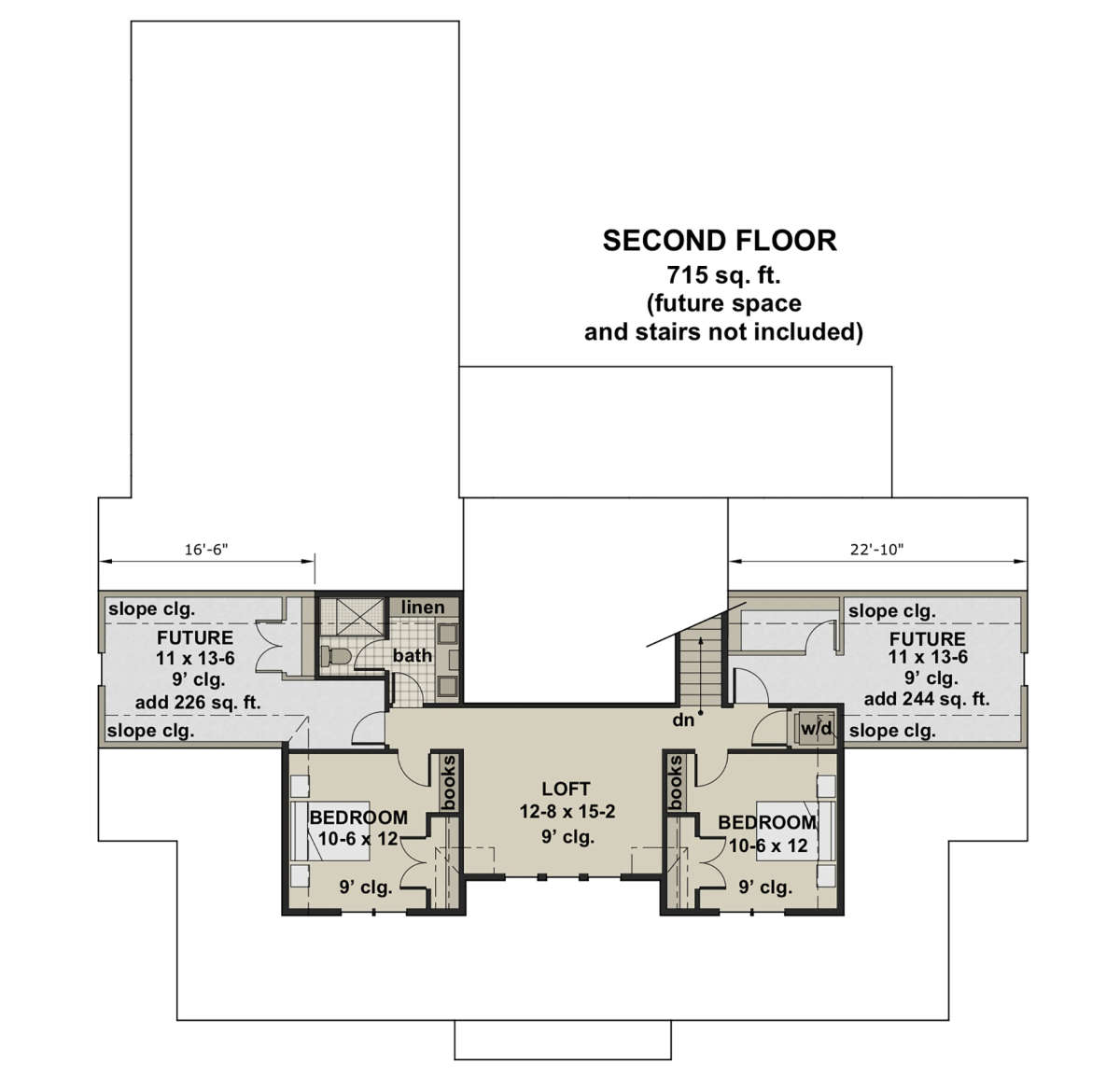 Second Floor for House Plan #098-00316