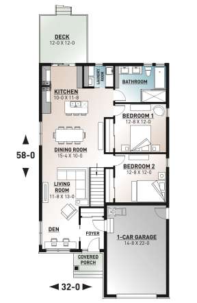 Main Floor for House Plan #034-01212