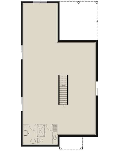 Basement for House Plan #034-01213
