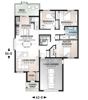 Main Floor for House Plan #034-01214